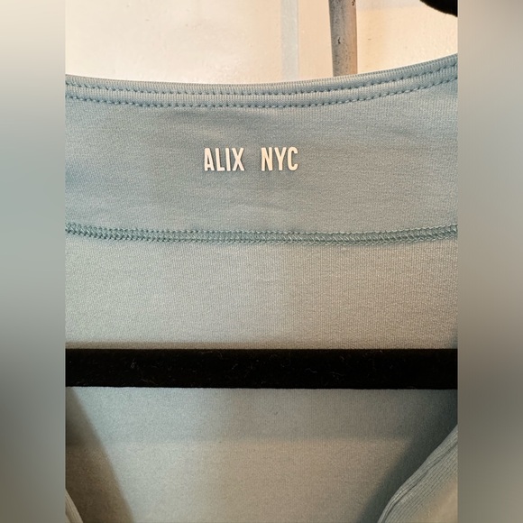 ALIX NYC Jules bodysuit deep vneck in blue Sz. M - Picture 6 of 9